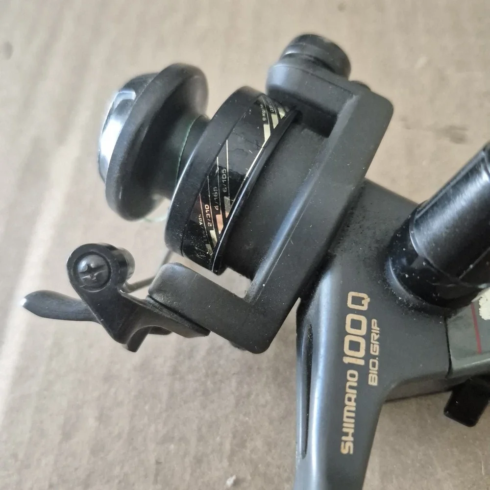 Shimano Vintage Spinning Reel AX 100Q Rear Drag Used Fishing